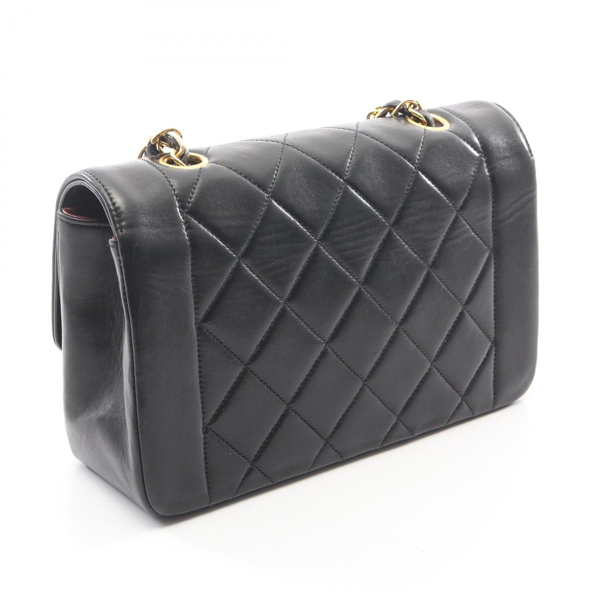 CHANEL Black Matelasse Diana Flap Lambskin (sheep leather) 2101220084691