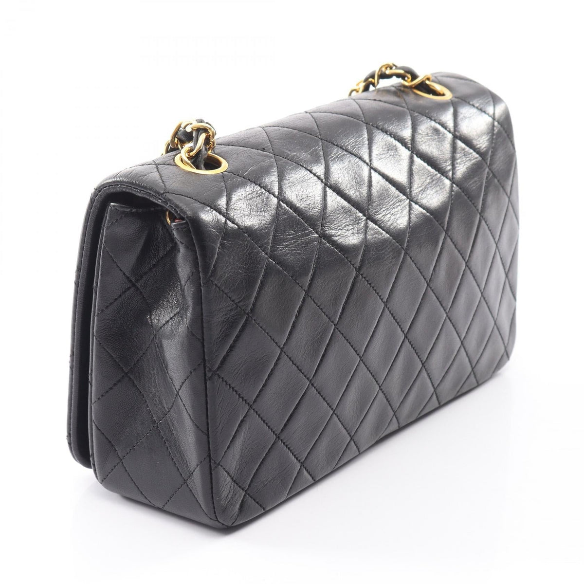 CHANEL Black Matelasse full flap Lambskin (sheep leather) 2101220084738