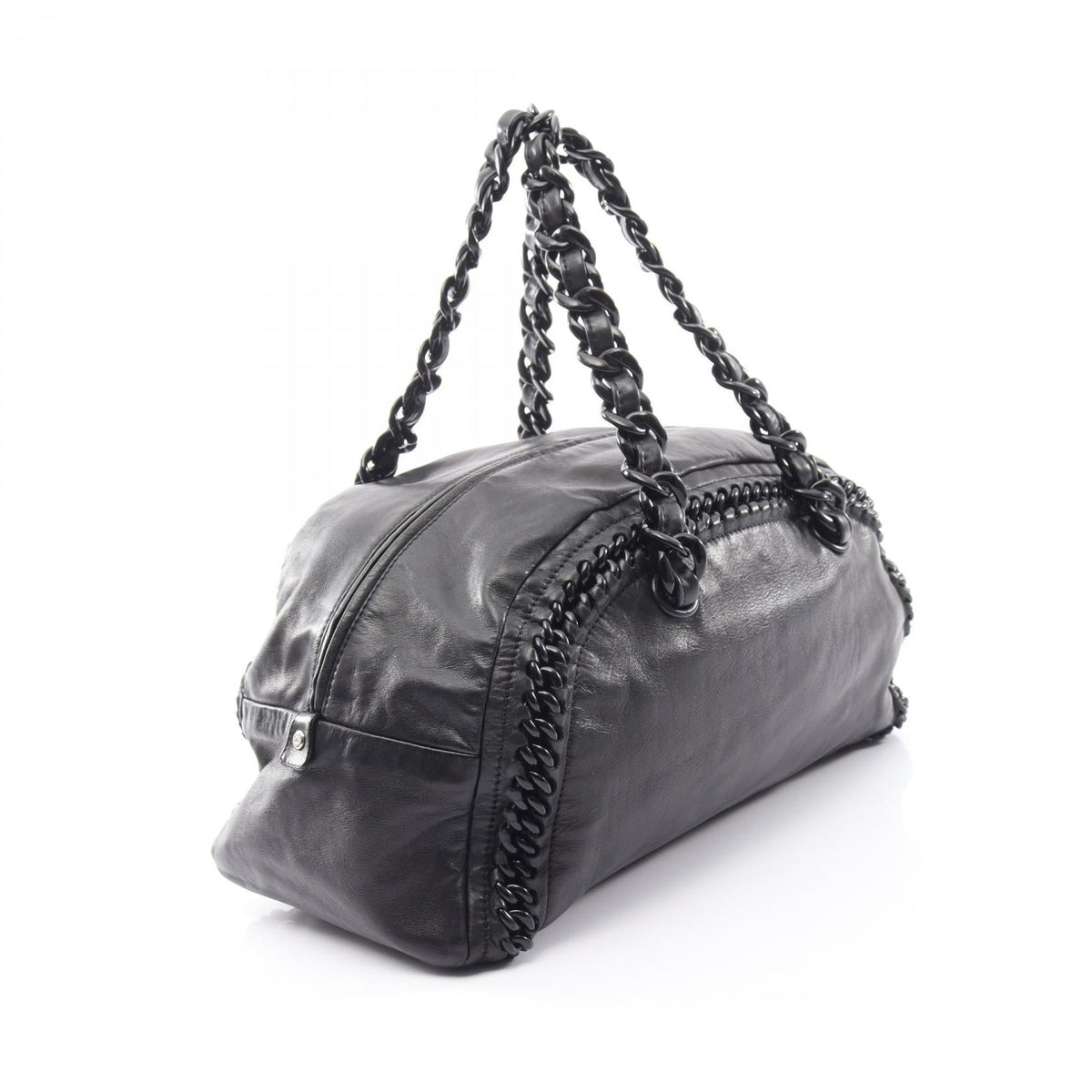 CHANEL Black Luxury Line Bra Chain Lambskin (sheep leather) 2101220084875