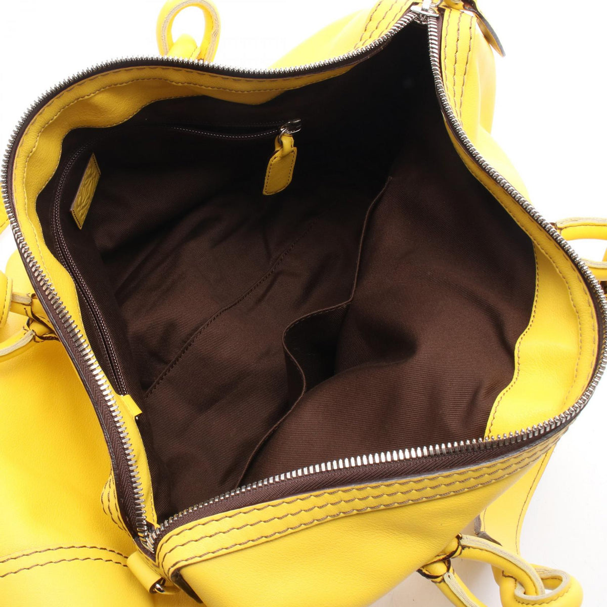 LOEWE FIESTA 2WAY Handbag Yellow leather 2101220085124