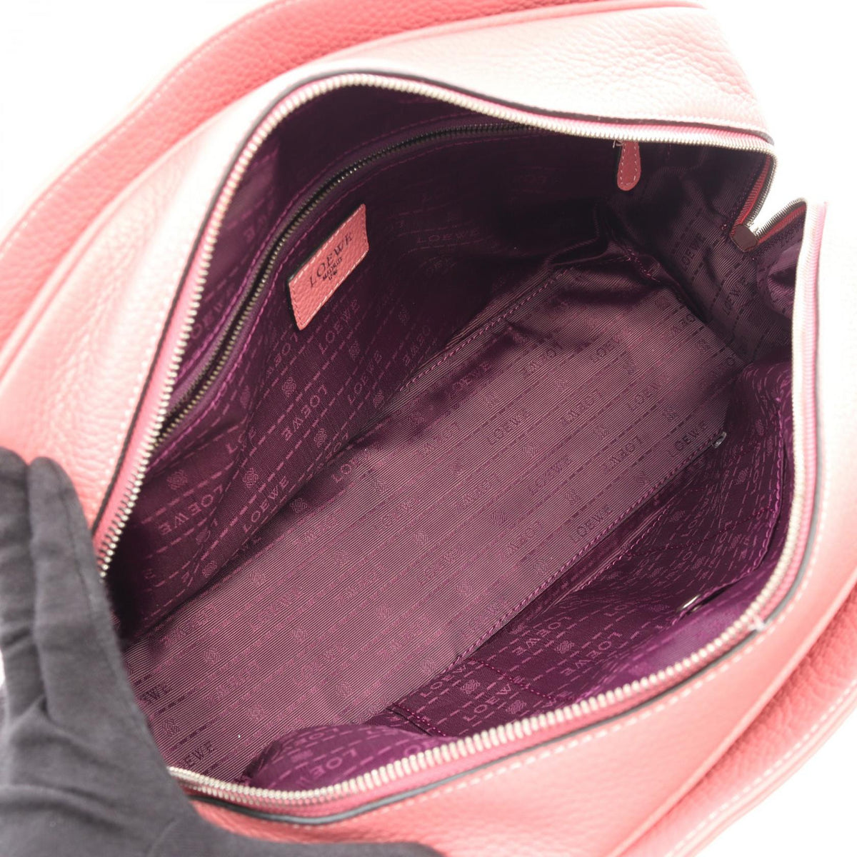 LOEWE Alamo Adi 32 Handbag Pink leather 2101220085278