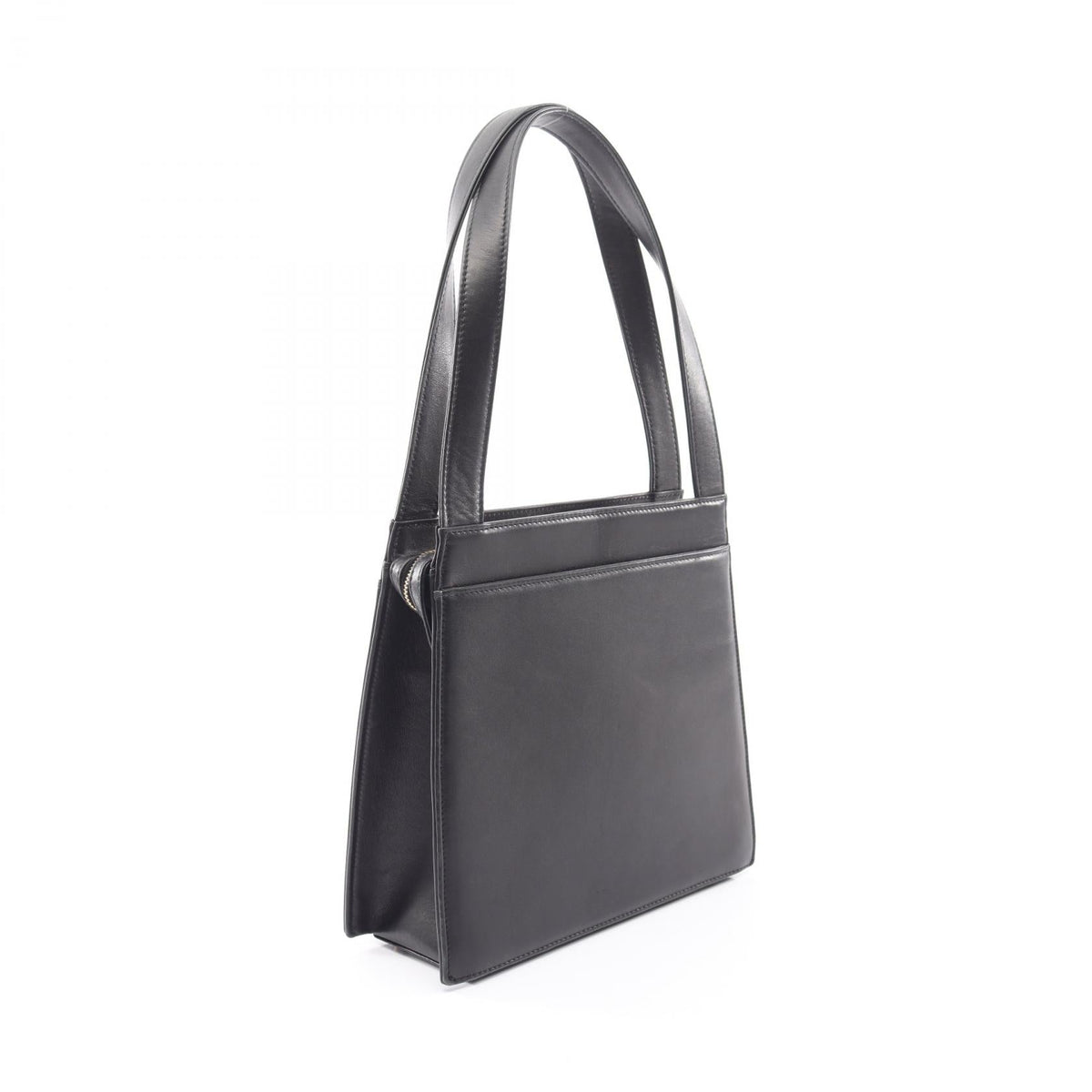 CHANEL Black logo Lambskin (sheep leather) 2101220085254