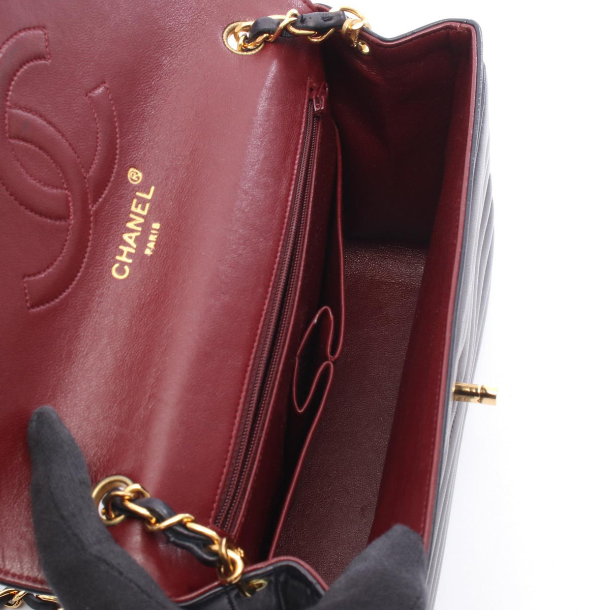 CHANEL Navy Mademoiselle Lambskin (sheep leather) 2100301253155