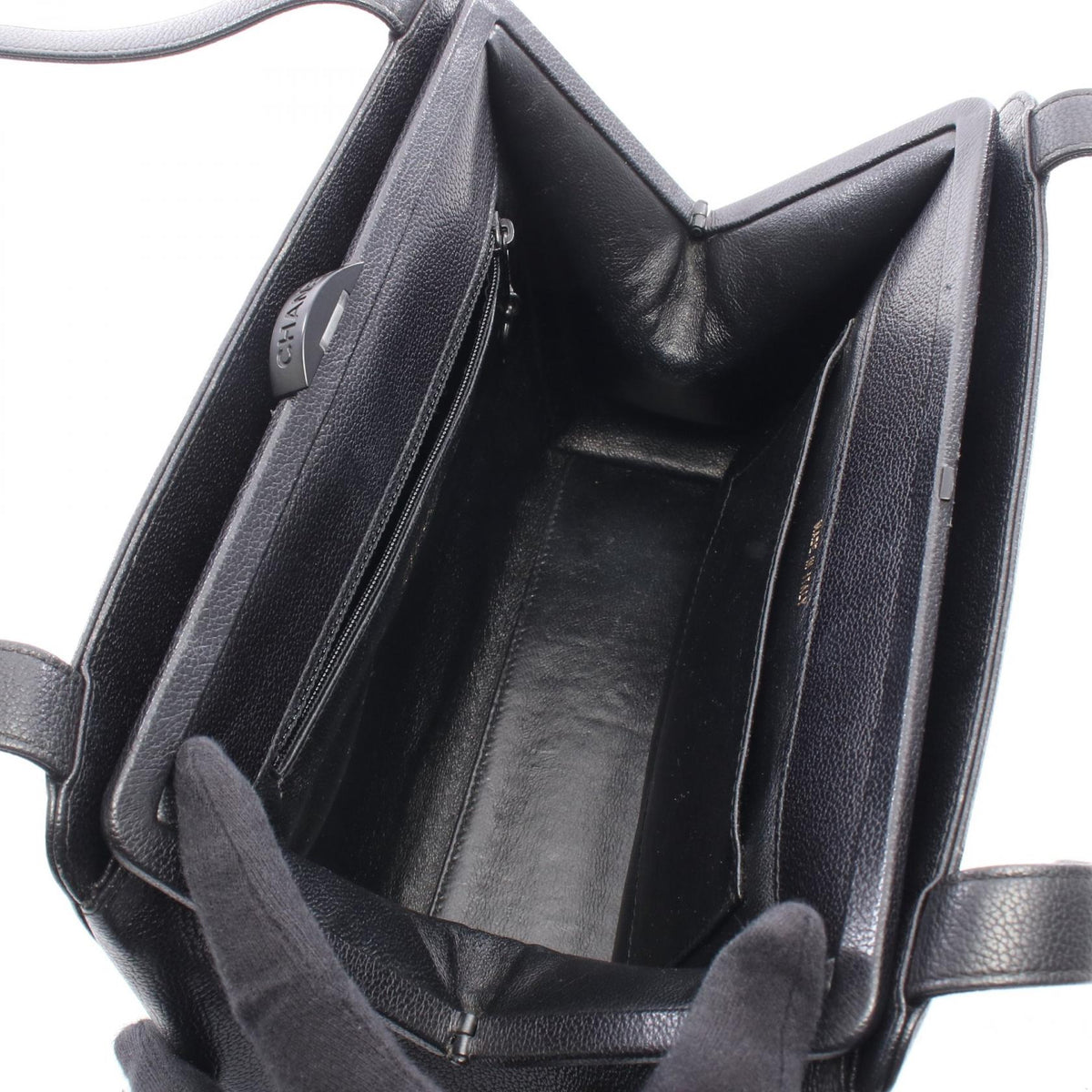 CHANEL Black COCO Mark Grained Calfskin leather 2101220084776