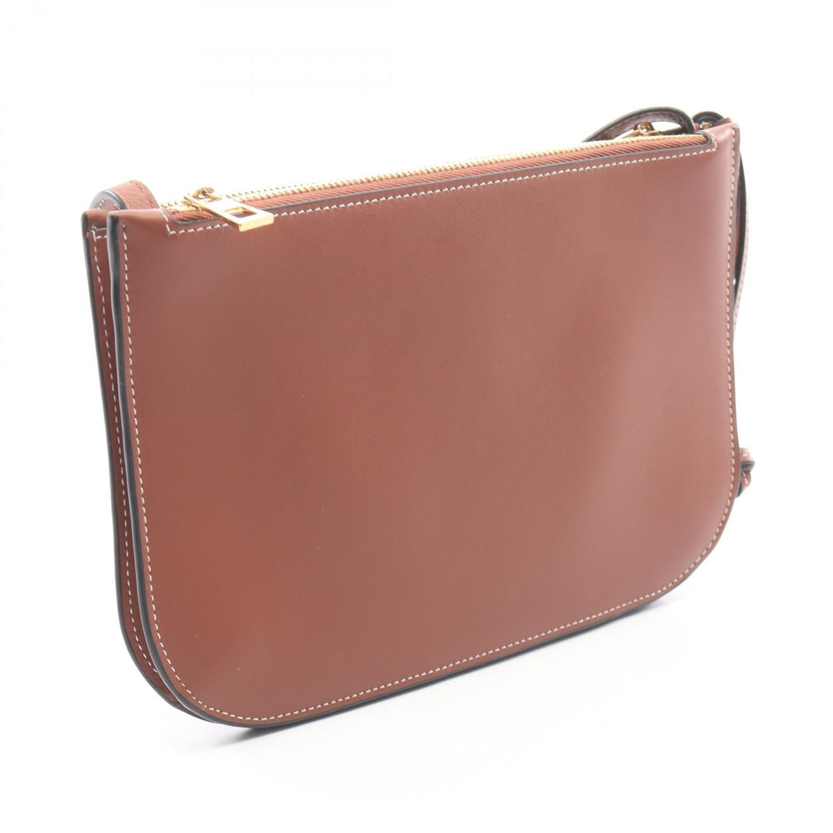 LOEWE GATE DOUBLE ZIP POUCH Gate double zip pouch Shoulder Bag Brown leather 113.54.Z43 2101220082949