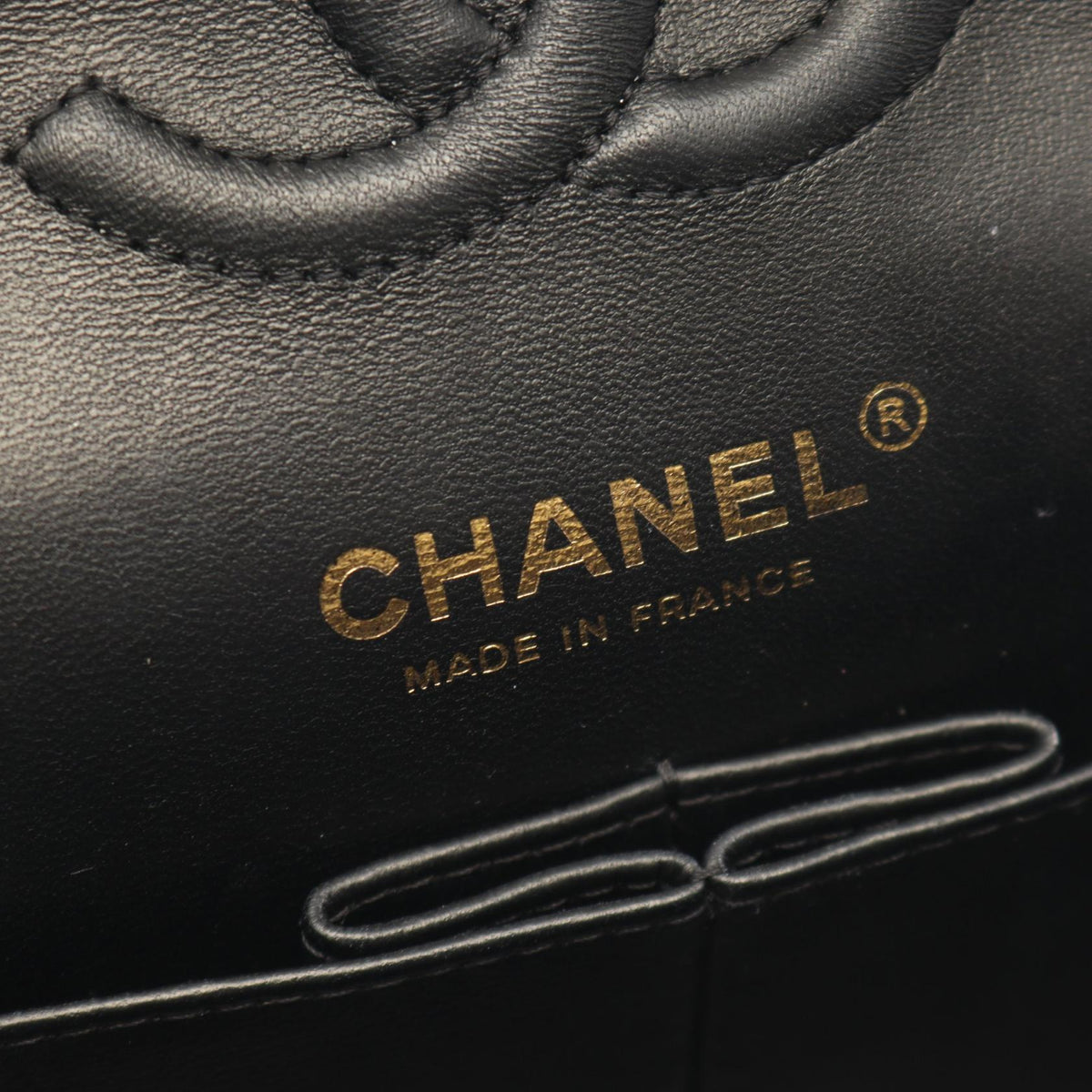 CHANEL Black Matelasse W flap Lambskin (sheep leather) 2101220083236