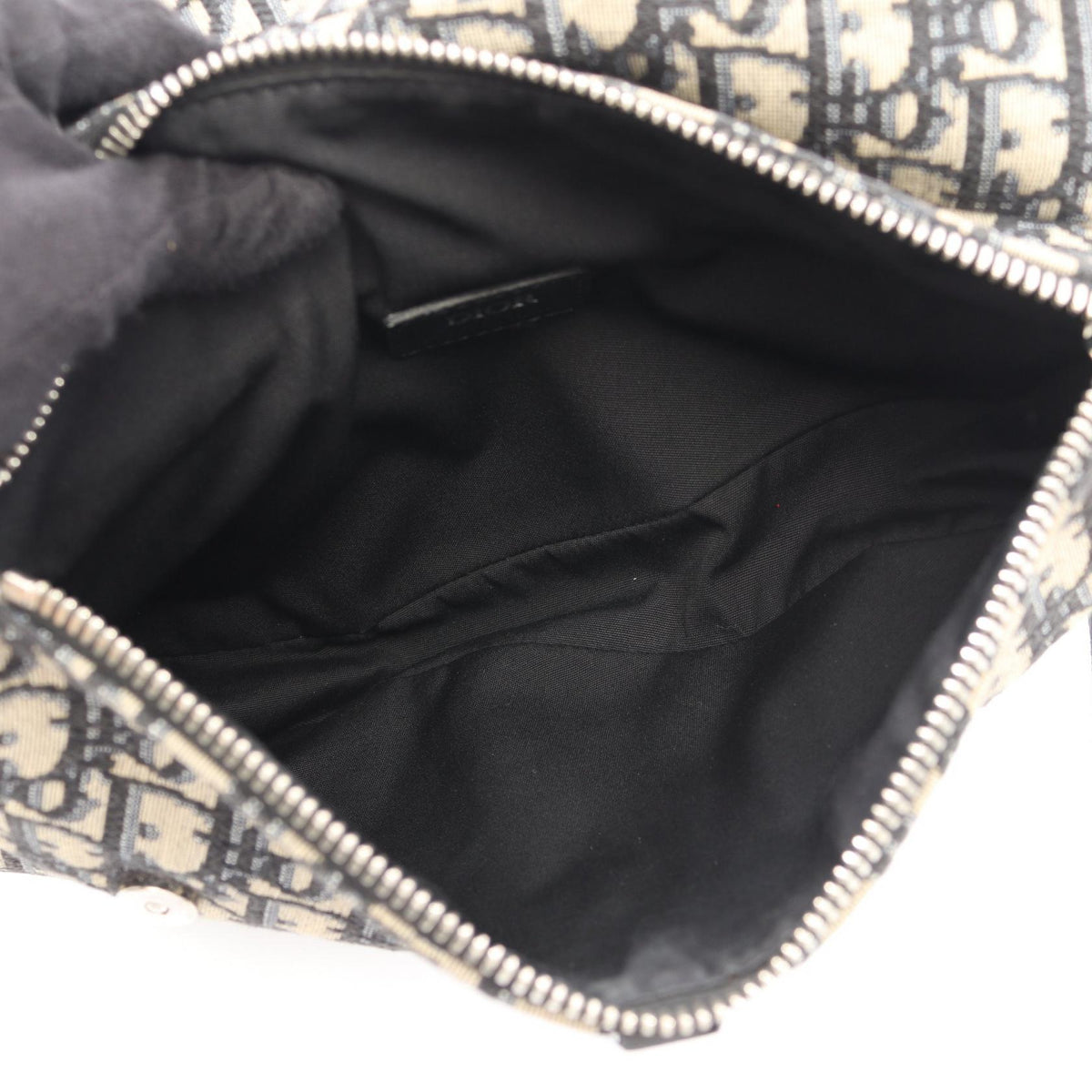 Dior SADDLE Oblique Jacquard Waist bag Body bag Beige/Navy canvas leather 2101220082239