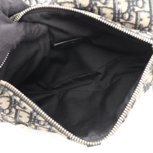 Dior SADDLE Oblique Jacquard Waist bag Body bag Beige/Navy canvas leather 2101220082239