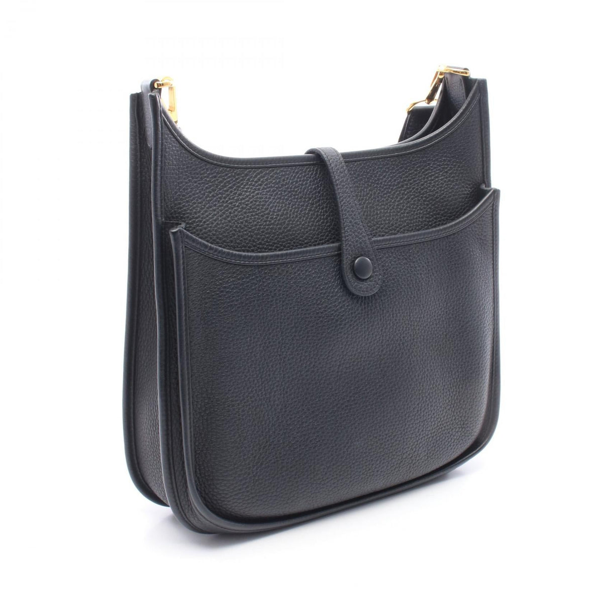 HERMES Evelyne 3 Troyes PM Shoulder Bag Black Taurillon Clemence leather 2101220082307