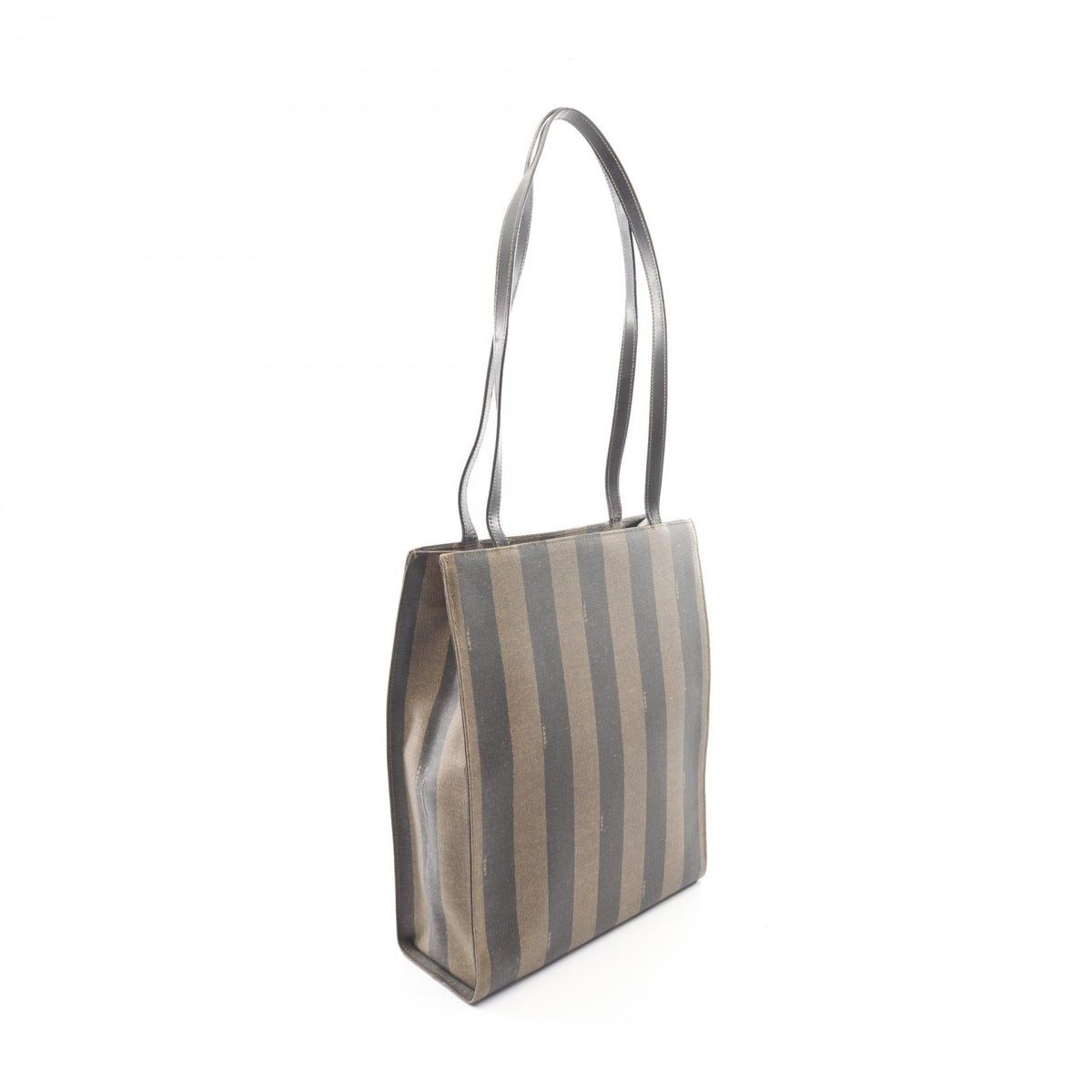 FENDI Pekan Tote Bag Brown/Black PVC coated canvas�leather 259980 2101220082505