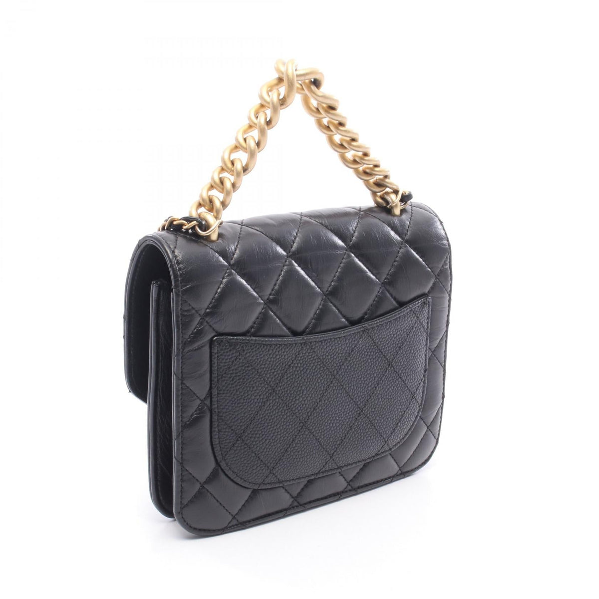 CHANEL Black Matelasse Lambskin (sheep leather) AS0785 2106800640014