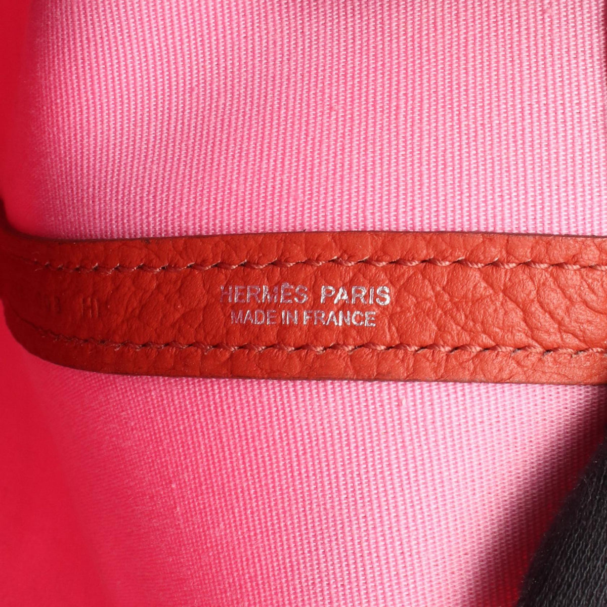 HERMES Garden File PM 2WAY Tote BagRouge duchesse Rouge duchesse Pink/Red Toile officier canvas Toile officier / Country leather 2104102530385