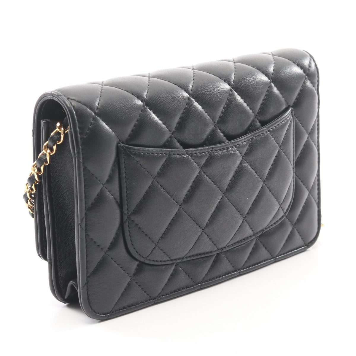 CHANEL Black Matelasse Lambskin (sheep leather) 2101220080488