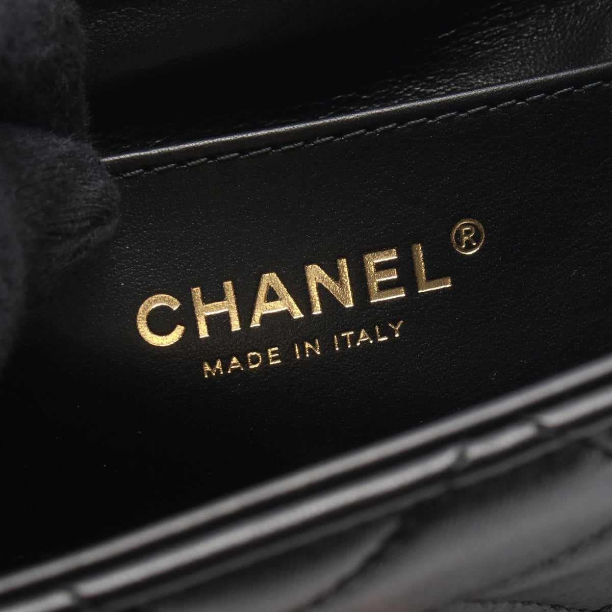 CHANEL Black Matelasse Mini Flap Bag leather AS3731 2106800639834
