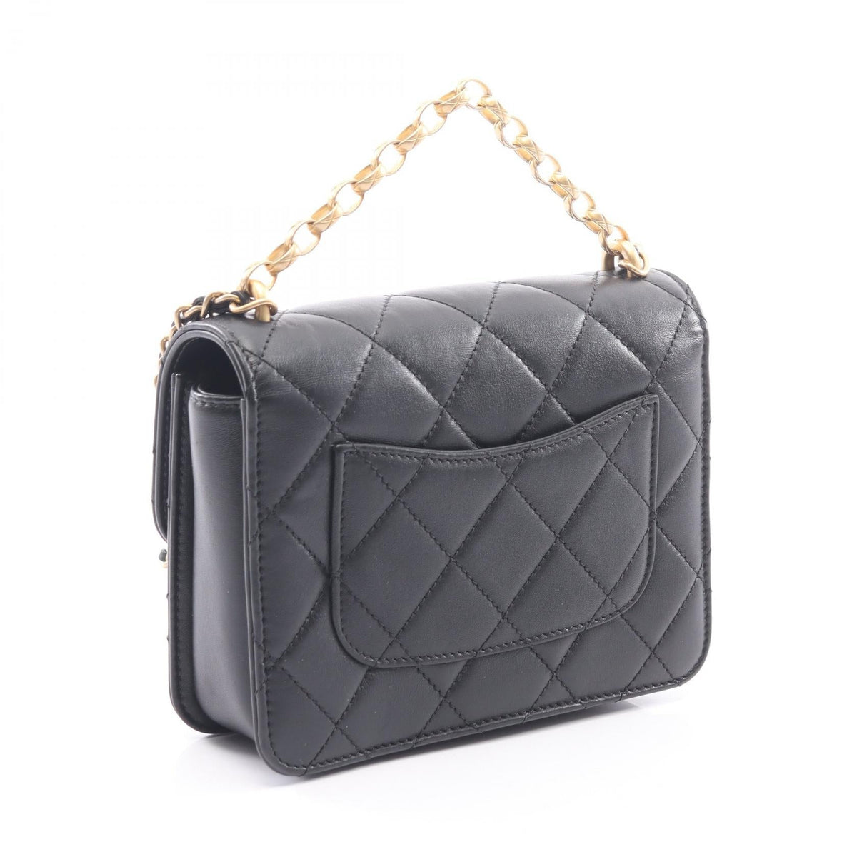CHANEL Black Matelasse 2WAY Lambskin (sheep leather) AS1889 2106800639889