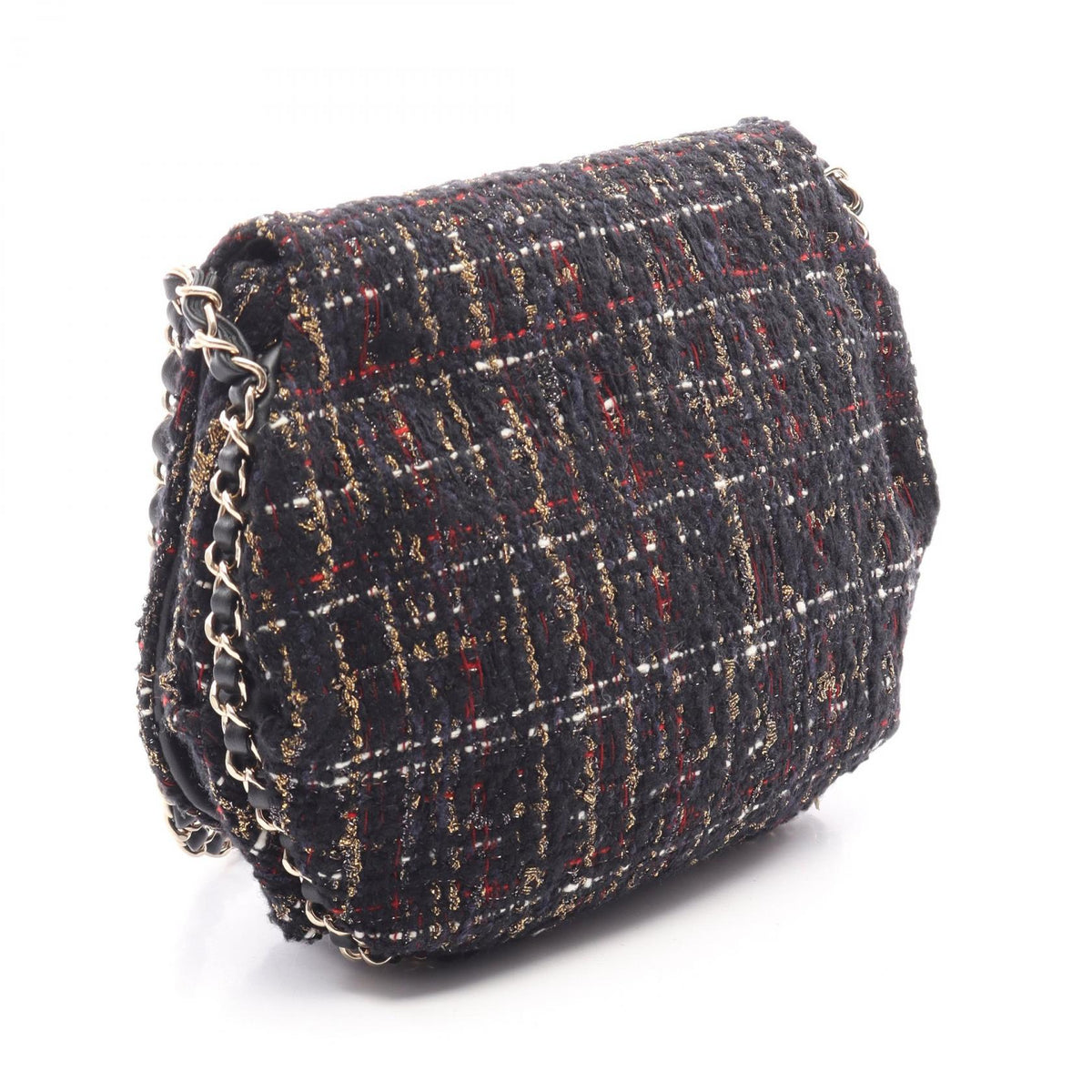 CHANEL Black/Multicolor COCO Mark Fabric�leather 2106800639940