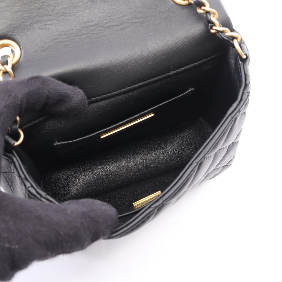CHANEL Black Matelasse Lambskin (sheep leather) AS2599 2106800639902