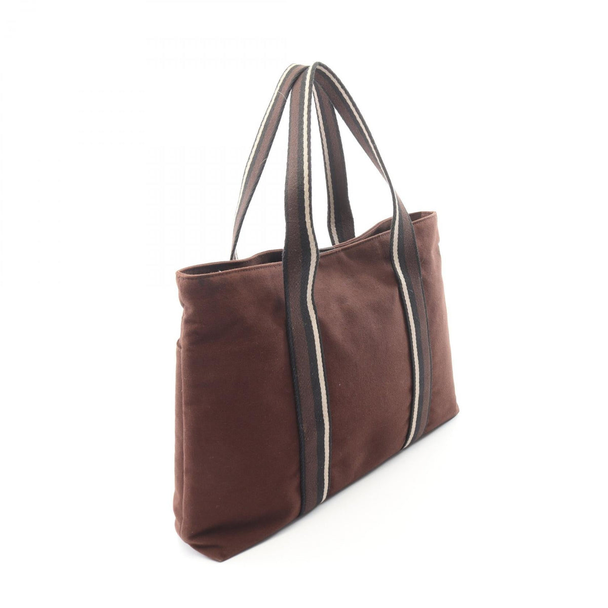 HERMES Trocha Horizontal Zonal MM Tote Bag Brown canvas leather 2104102530033