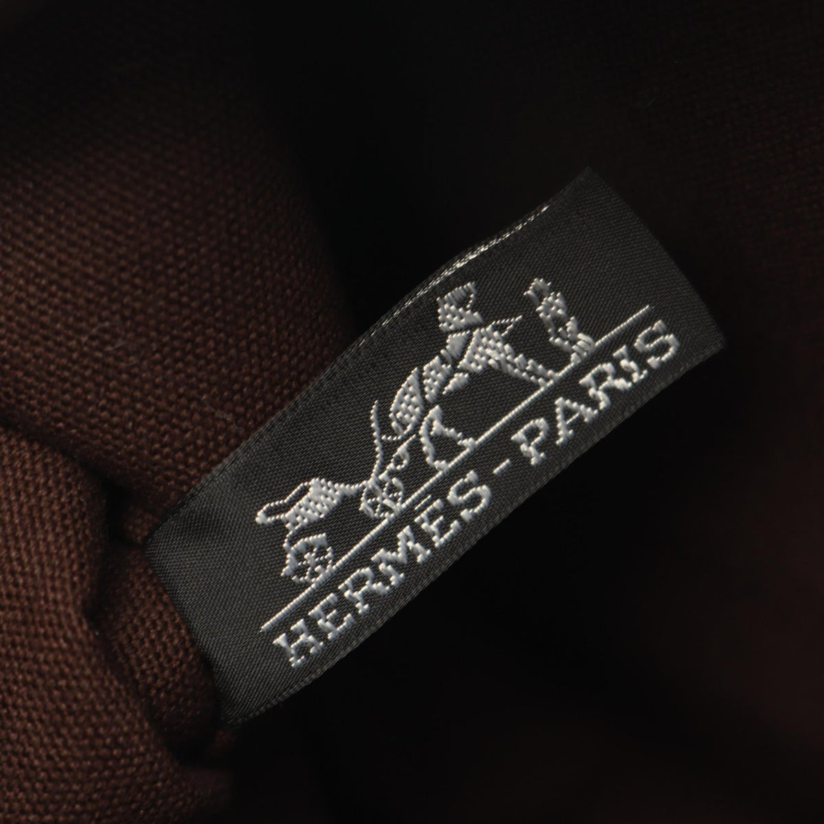 HERMES Trocha Horizontal Zonal MM Tote Bag Brown canvas leather 2104102530033