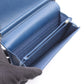 CHANEL Blue Matelasse Chain wallet Grained Calfskin leather 2106800639919