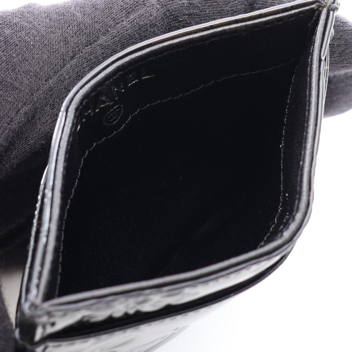 CHANEL Black icon Patent leather 2101220102944