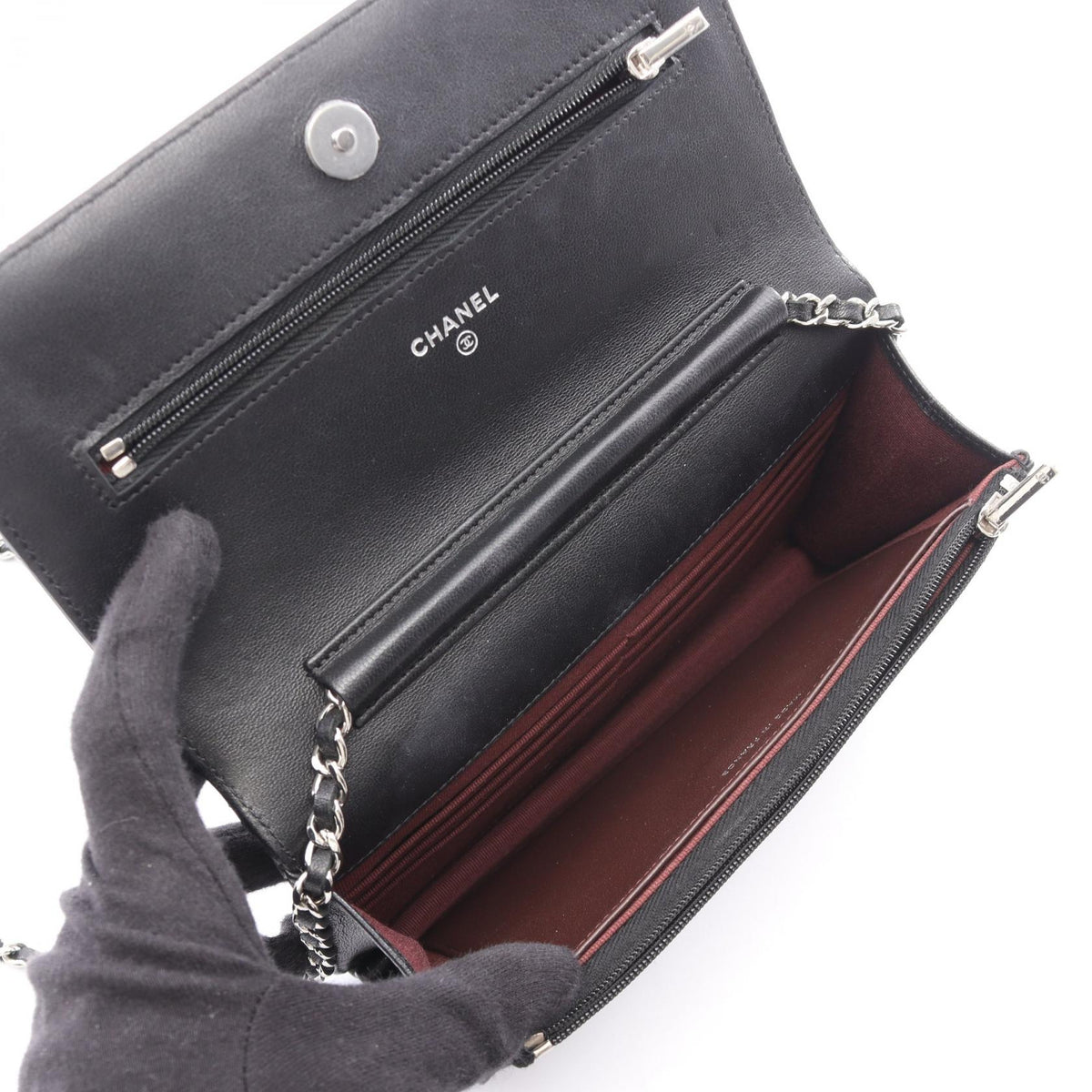 CHANEL Black Matelasse Lambskin (sheep leather) AP0250 2106800639728