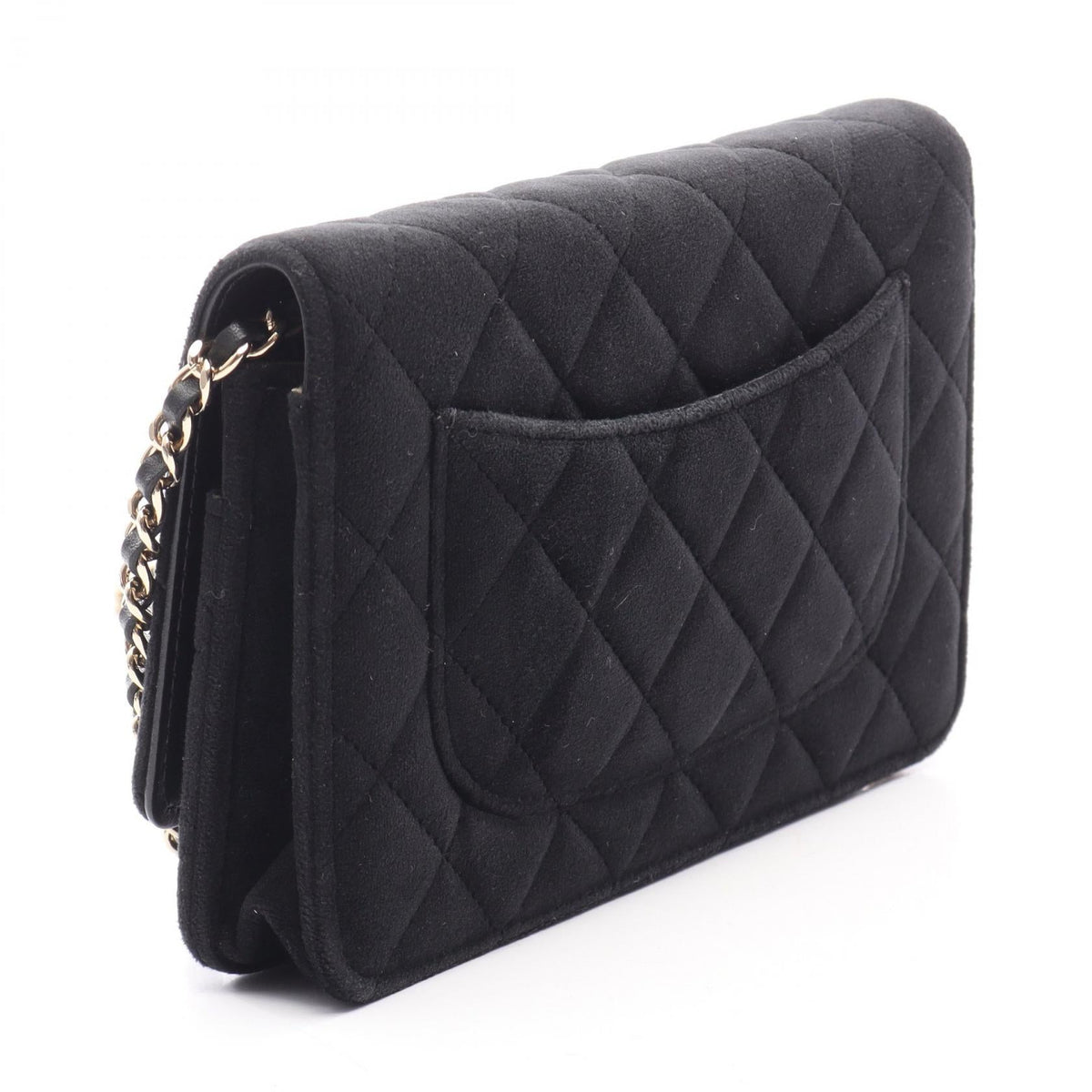 CHANEL Black Matelasse rhinestone Fabric 2106800639759