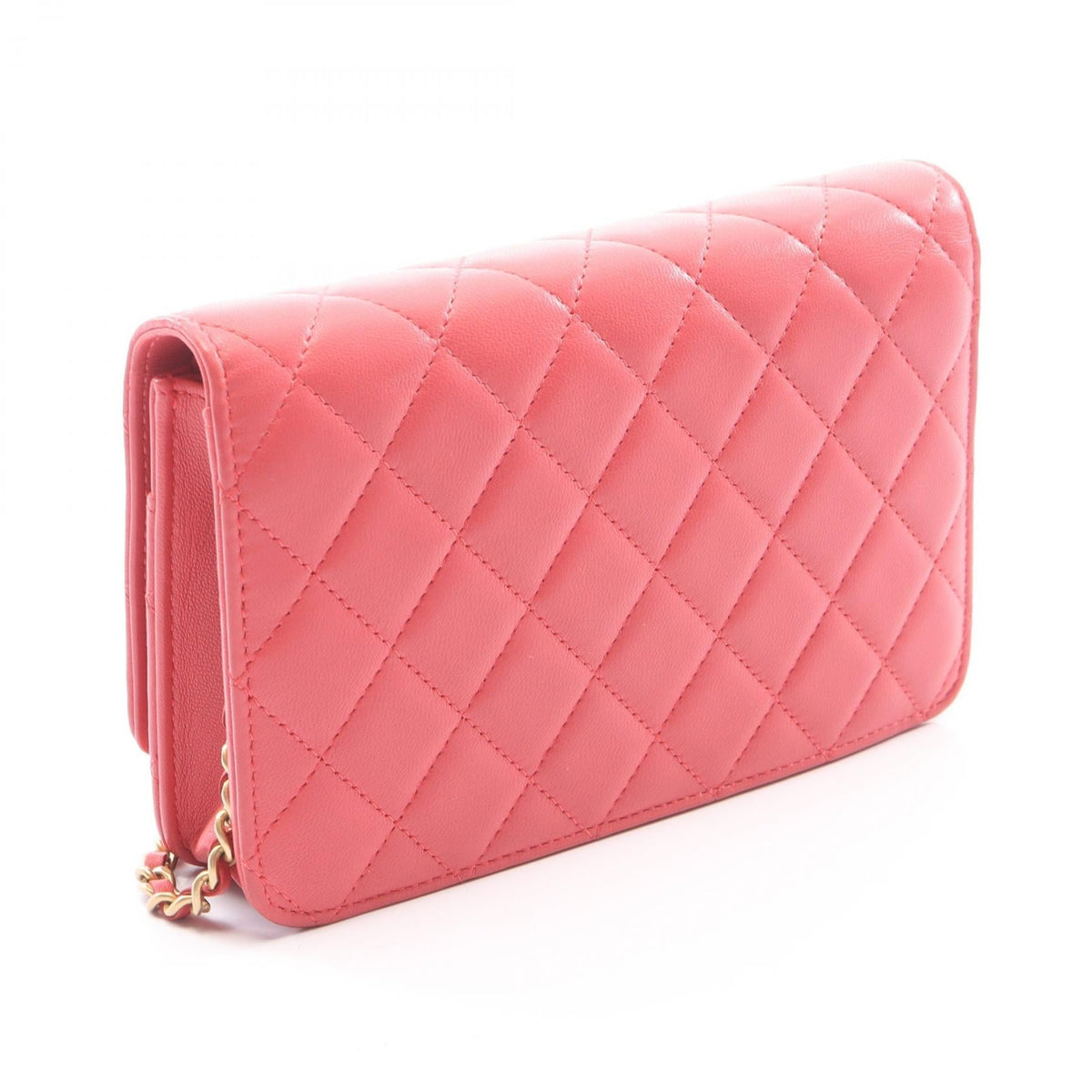 CHANEL Pink Matelasse Icon Charm Lambskin (sheep leather) A33814 2106800639766