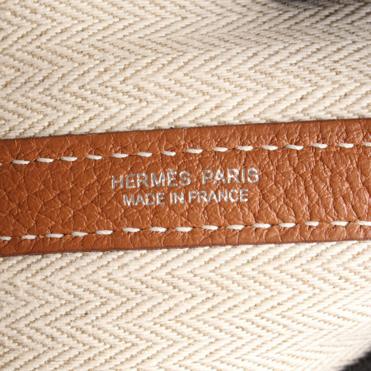 HERMES Garden party PM Tote BagGold Gold Brown Negonda leather leather Negonda leather 2104102529891