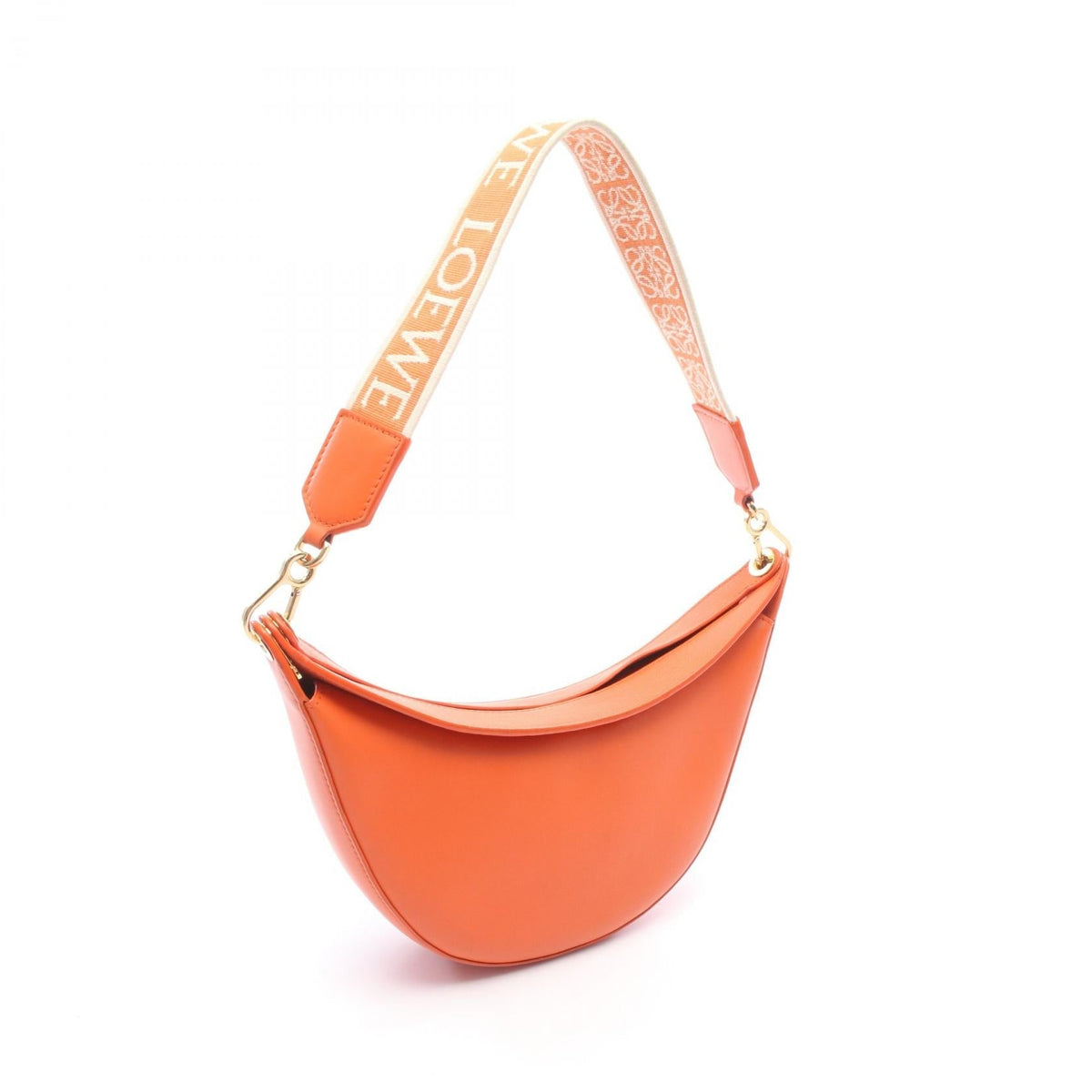 LOEWE Luna SMALL Shoulder Bag Orange leather 2101220079970