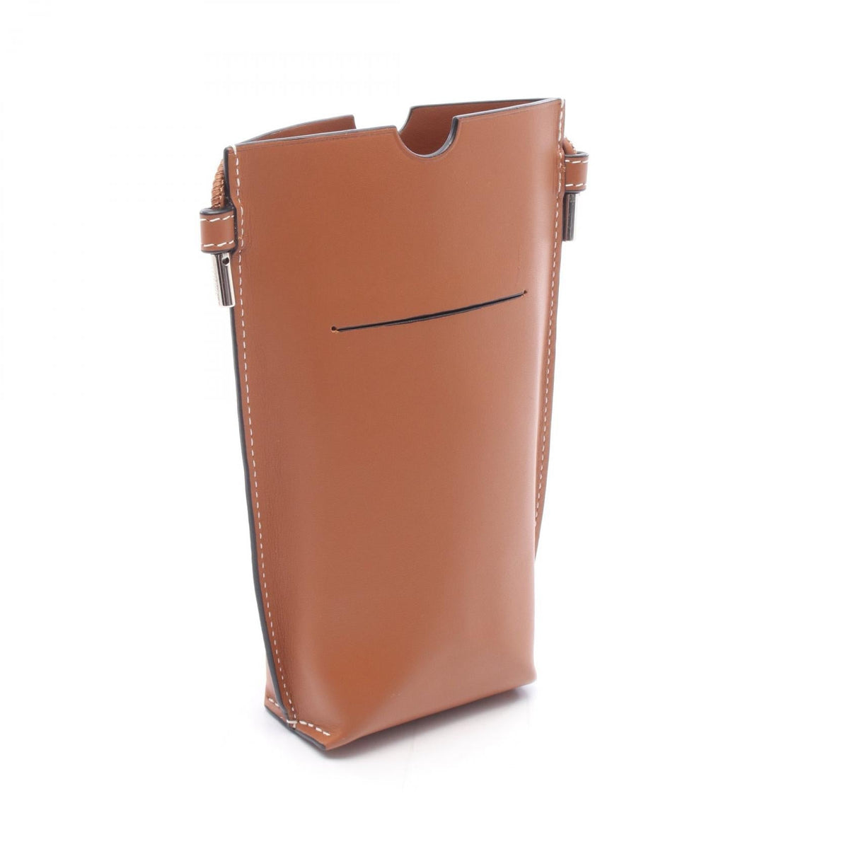 LOEWE GATE POCKET Shoulder Bag Brown leather 2101220080013