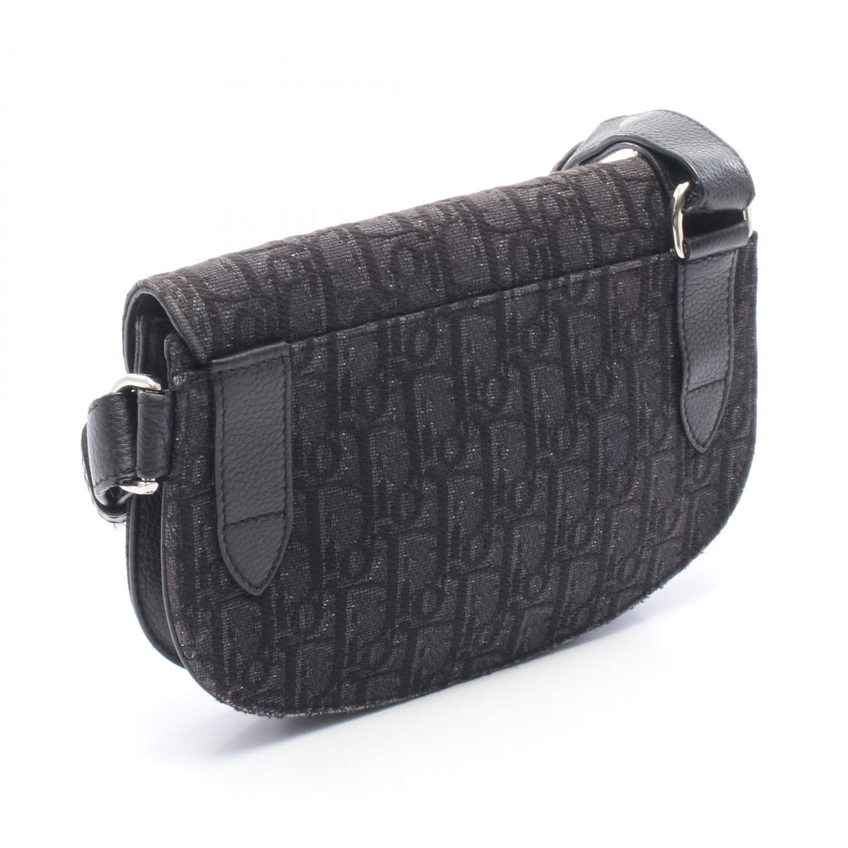 Dior Saddle Oblique Shoulder Bag Black canvas�leather 2101220080051