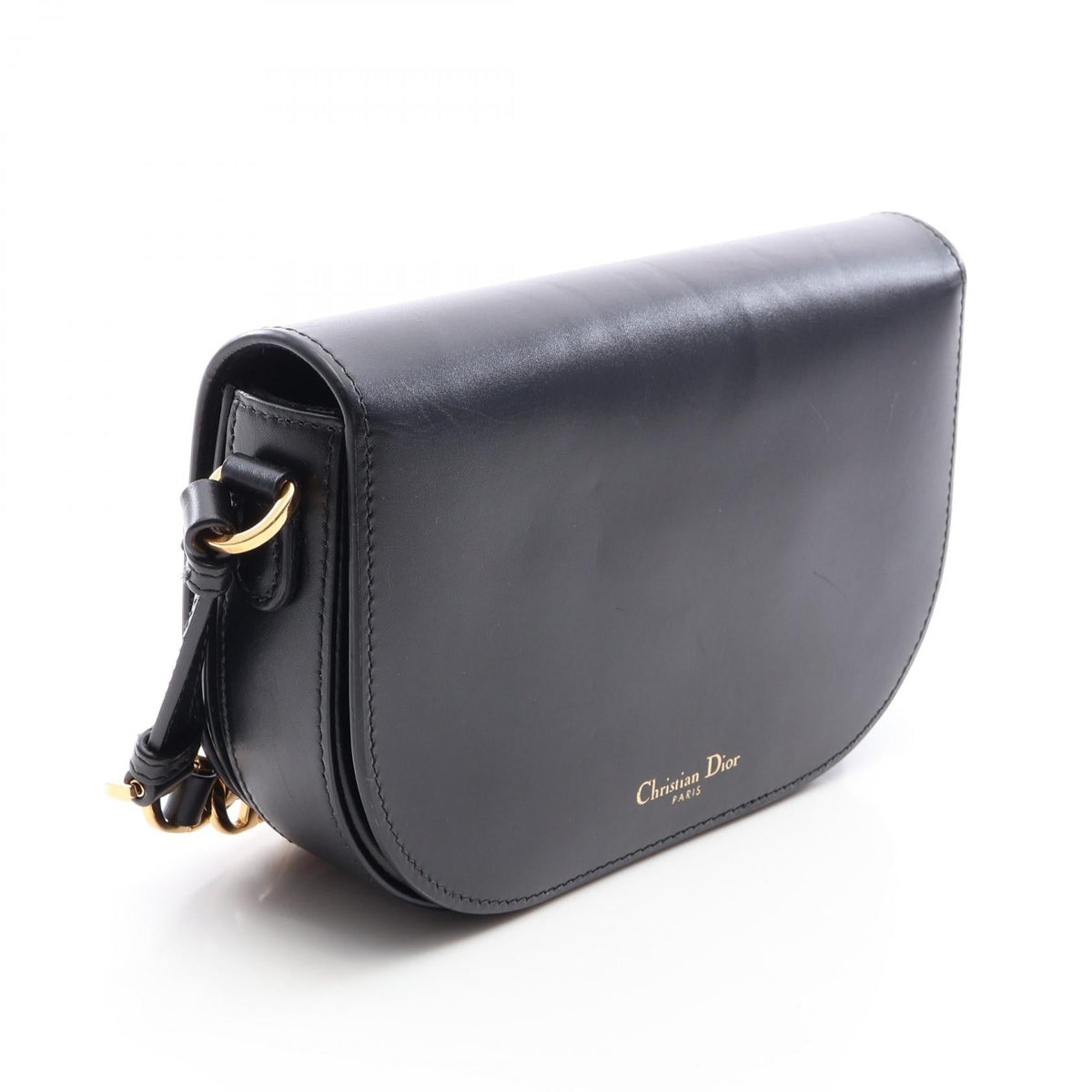 Dior CD Signature Shoulder Bag Black leather 2101220080112