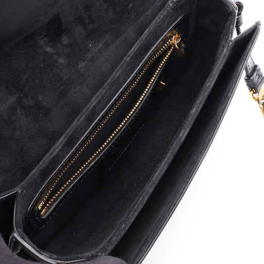 Dior CD Signature Shoulder Bag Black leather 2101220080112