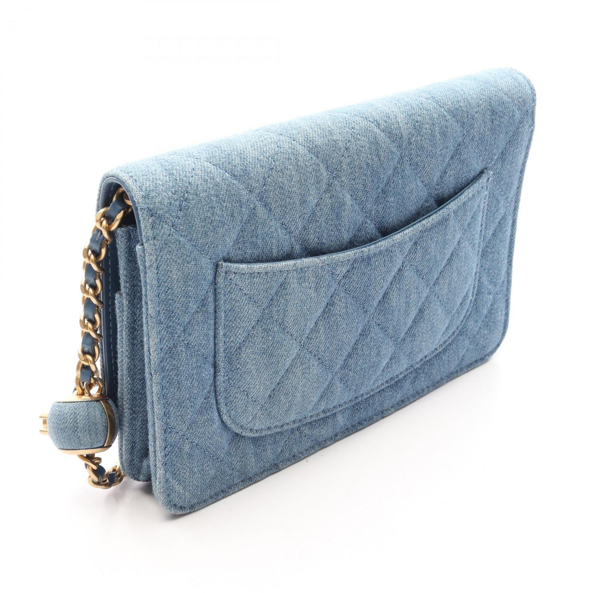 CHANEL Blue Matelasse denim 2101220080280