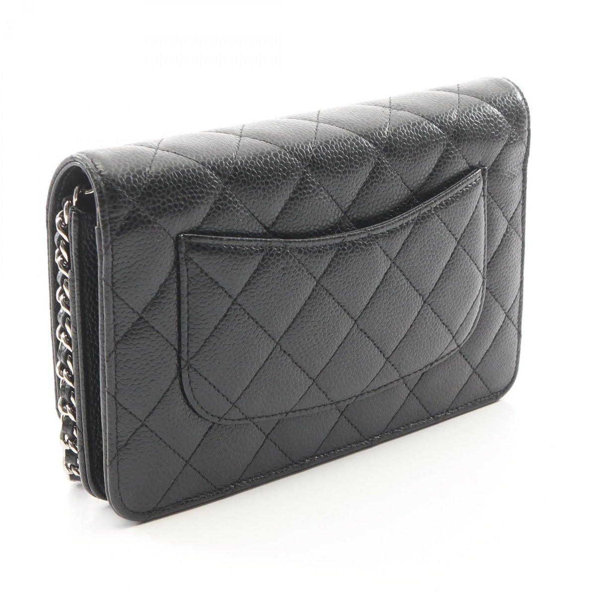 CHANEL Black Matelasse Grained Calfskin leather A33814 2106800639704
