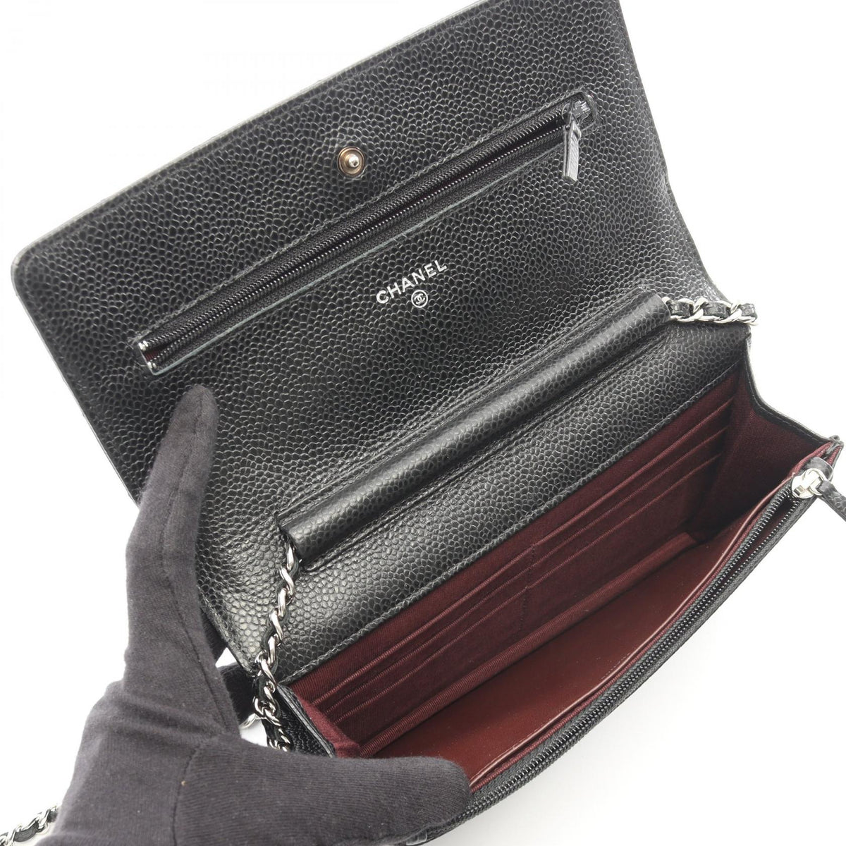 CHANEL Black Matelasse Grained Calfskin leather A33814 2106800639704