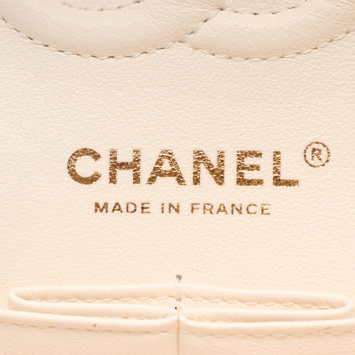 CHANEL White Matelasse W flap Grained Calfskin leather A01113 2106800639797