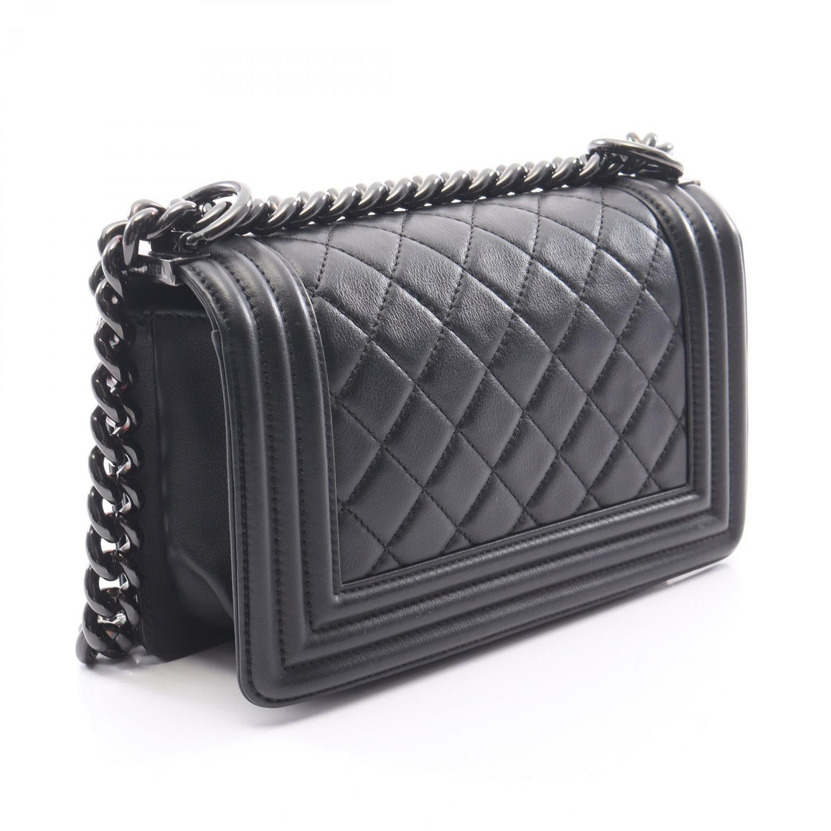 CHANEL Black Boy Chanel Small Lambskin (sheep leather) A67085 2106800639414