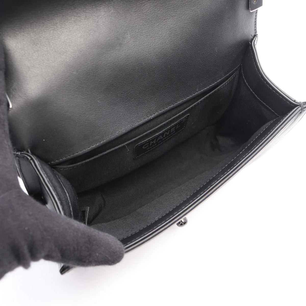 CHANEL Black Boy Chanel Small Lambskin (sheep leather) A67085 2106800639414