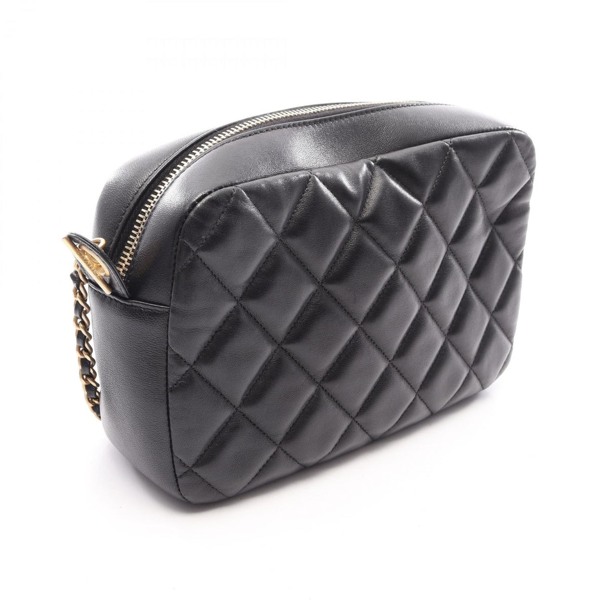 CHANEL Black Matelasse Lambskin (sheep leather) 2107601172148