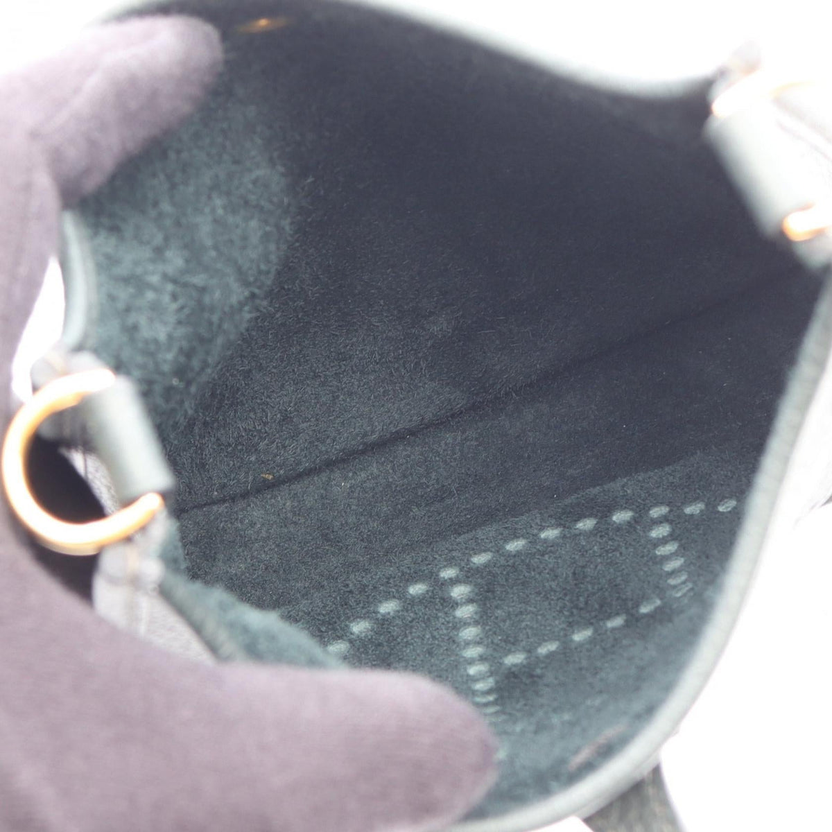 HERMES EvelyneTPM Amazon Shoulder BagVert cypres Vert cypres Green Taurillon Clemence leather Taurillon Clemence 2106800639568