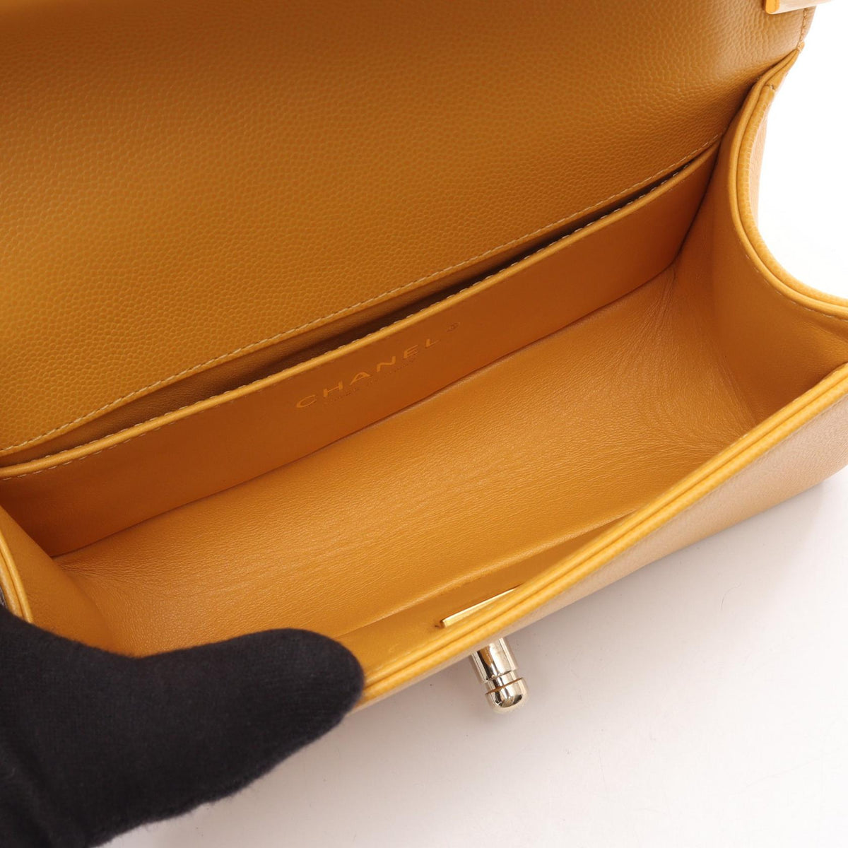 CHANEL Yellow Boy Chanel Small Grained Calfskin leather A67085 2106800639407
