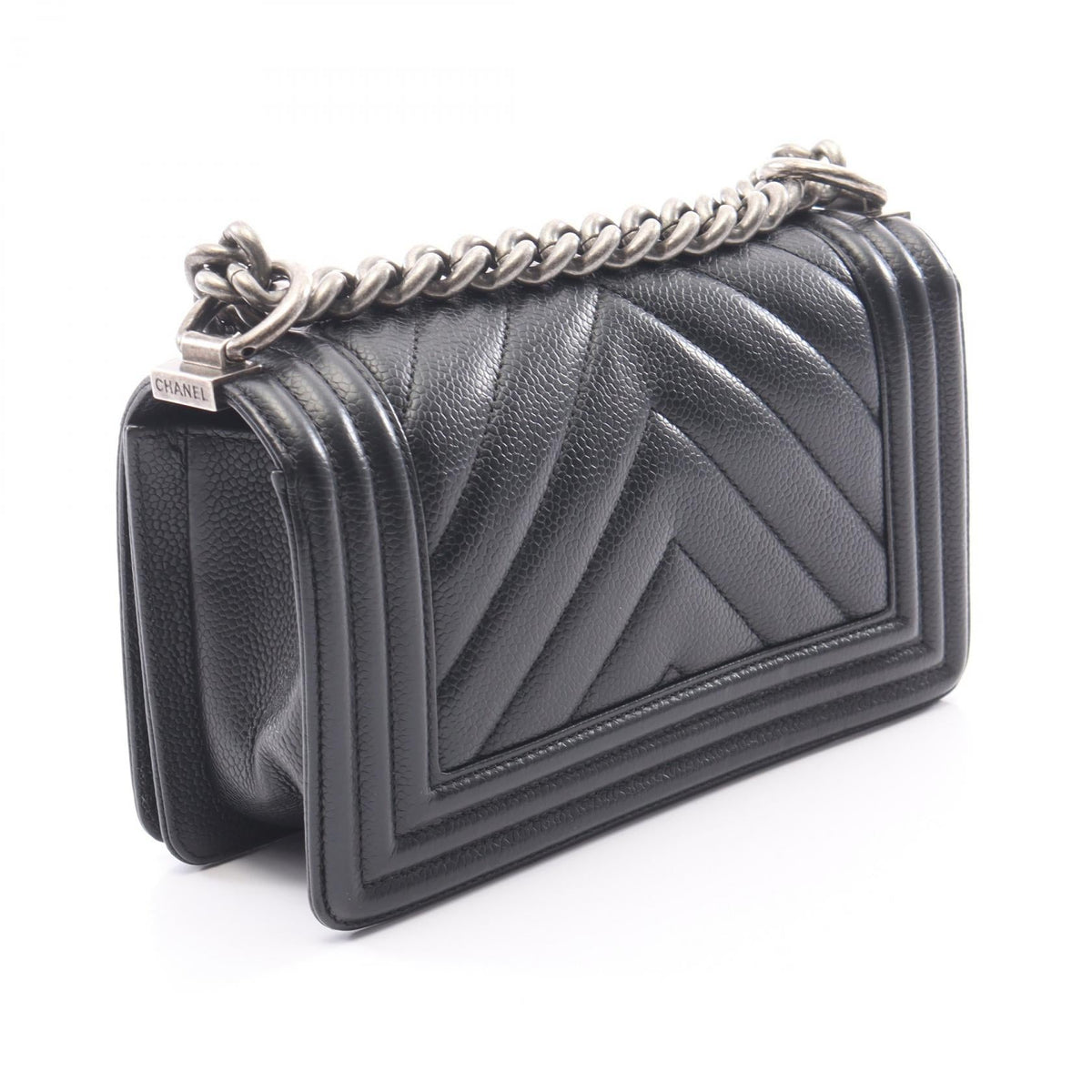 CHANEL Black Boy Chanel Small Grained Calfskin leather A67085 2106800639421