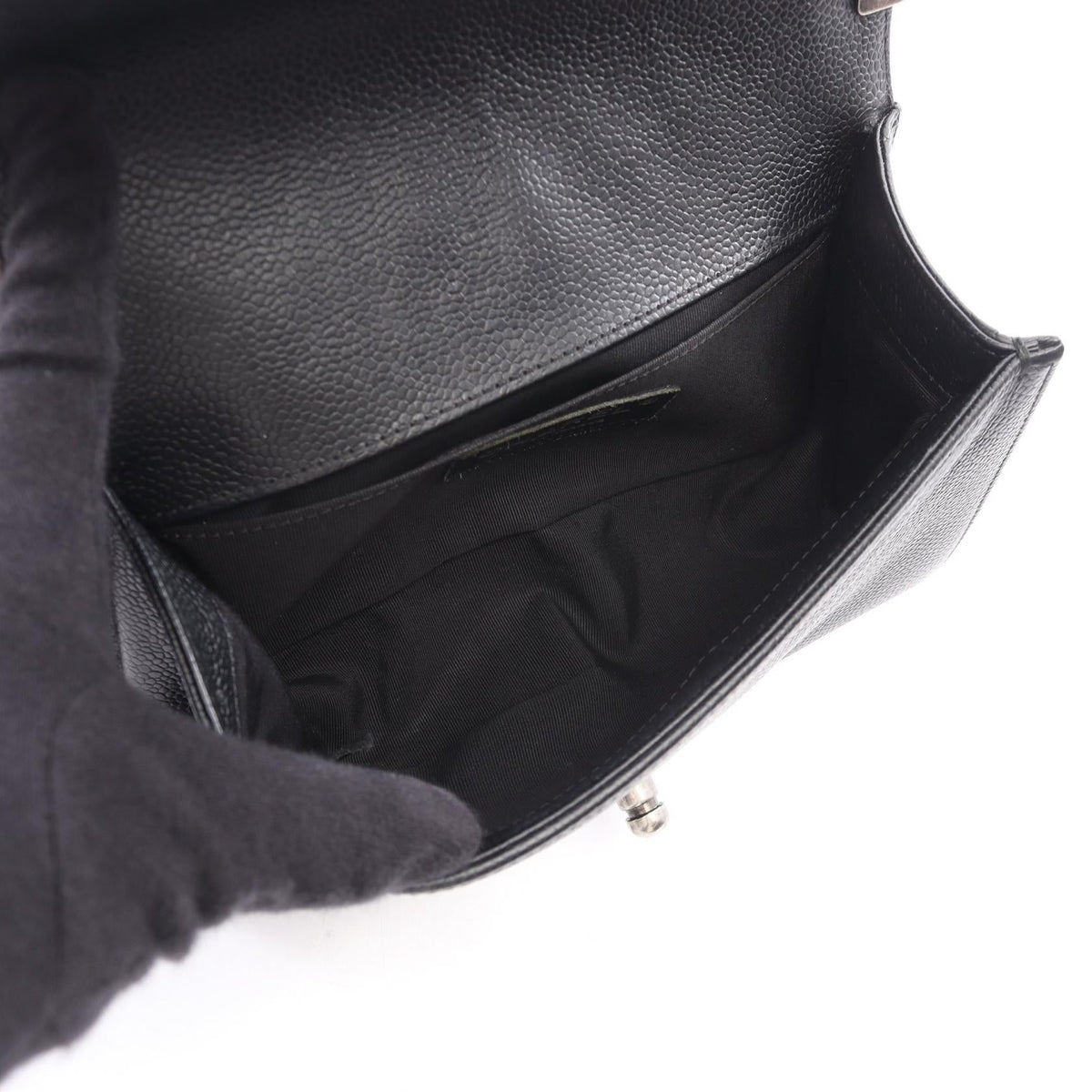 CHANEL Black Boy Chanel Small Grained Calfskin leather A67085 2106800639421