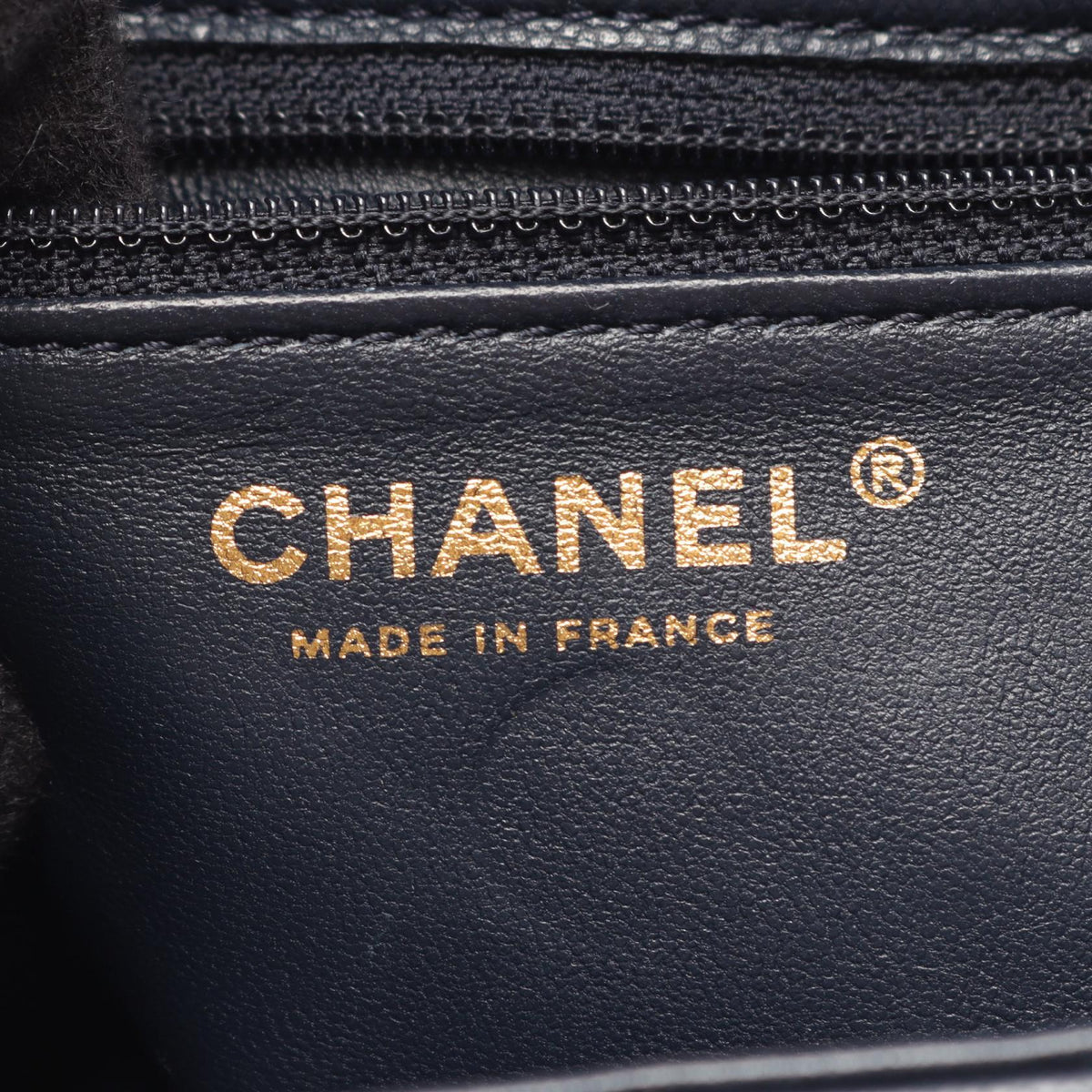 CHANEL Navy Matelasse Grained Calfskin leather AS2356 2106800639490