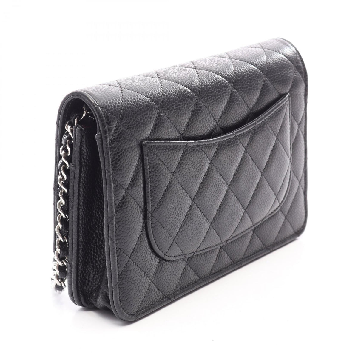 CHANEL Black Matelasse Grained Calfskin leather AP0250 2106800639650
