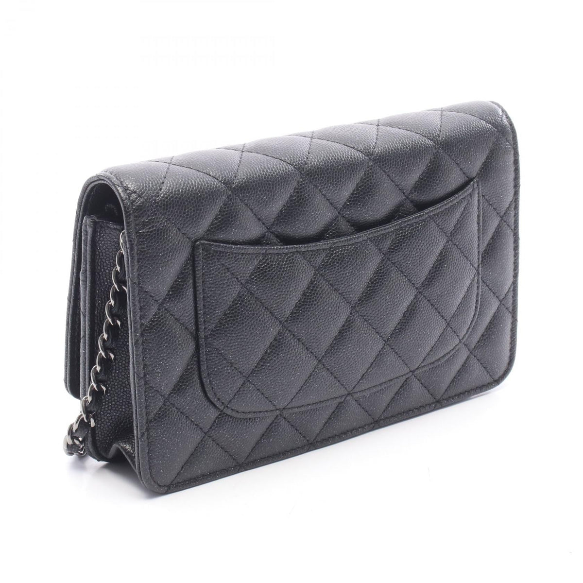 CHANEL Black Matelasse Grained Calfskin leather AP0250 2106800639698