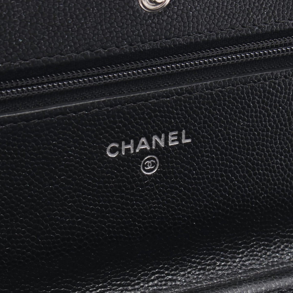 CHANEL Black Matelasse Grained Calfskin leather AP0250 2106800639698