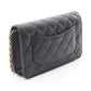 CHANEL Black Matelasse Grained Calfskin leather AP0250 2106800639681